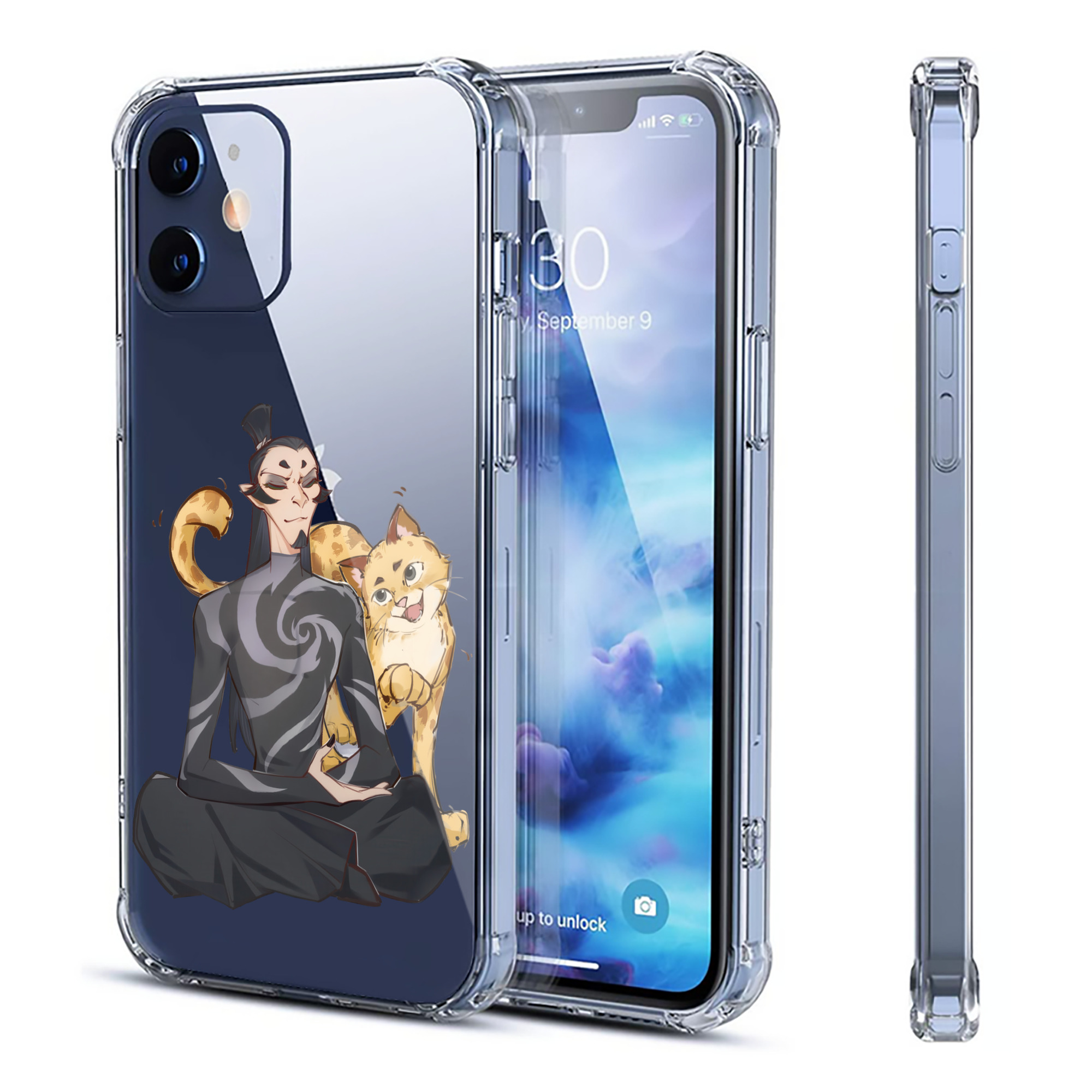 （画像用） Ne Zha 2 ナタ 魔童の大暴れ 【iPhone 12シリーズ対応】透明スマホケース（クリアソフトケース）